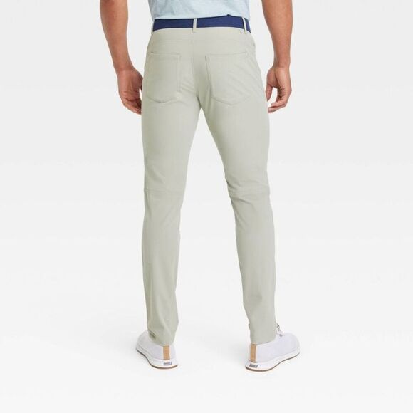 All in Motion -  Men's Golf Pants Slim Fit Lightweigh Light Green - Picture 2 of 4